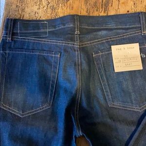 Rag & Bone raw denim skinny jeans